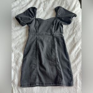 black denim dress